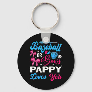 Bysebyll Or Bows Pappy Loves You Gender Reveal Key Ring