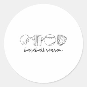 Bysebyll Season School Spirit Classic Round Sticker