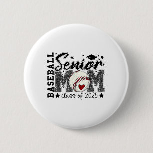 Bysebyll Senior Mom Cl Of 2025 Graduation Mother's 6 Cm Round Badge
