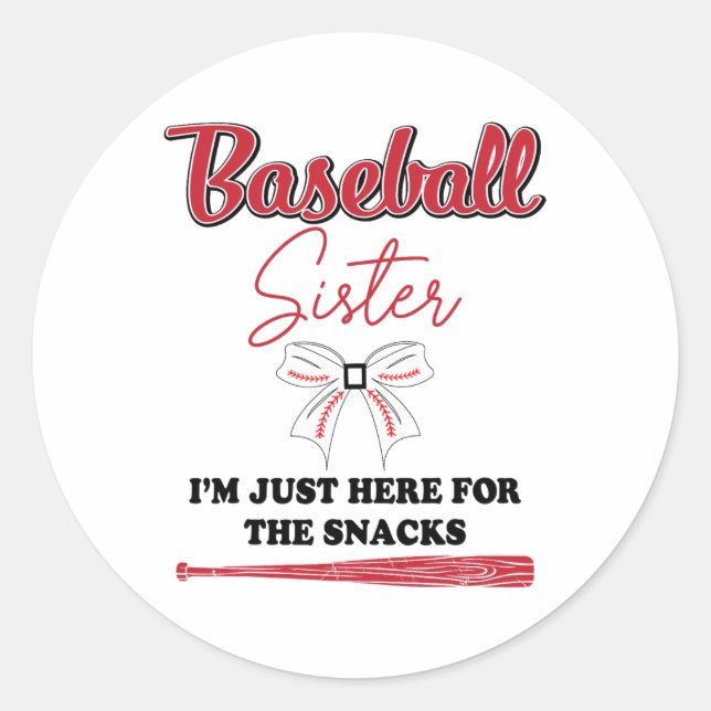 Bysebyll Sister  Classic Round Sticker (Front)