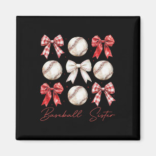 Bysebyll Sister Coquette Bow Sport Girl Magnet
