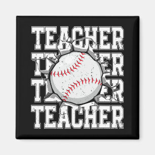 Bysebyll Teacher Cracked Wall Family Matching Birt Magnet