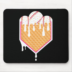 Bysebyll Waffle Cone Home Plate With Ice Cream Dri Mouse Mat