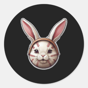 Bysell Easter Bunny Ears Easter Egg Hunting Sket S Classic Round Sticker