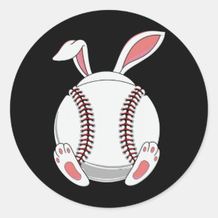 Bysell Easter Bunny Ears Easter Eggs Hunting Sket Classic Round Sticker