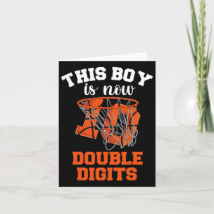 Bysketbyll 10 Year Old Birthday Boy 1 Card