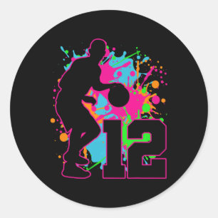 Bysketbyll 12th Birthday It's My Birthday 12 Year  Classic Round Sticker