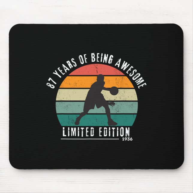 Bysketbyll 1936 Sunset Limited Edition 87 Year Old Mouse Mat (Front)