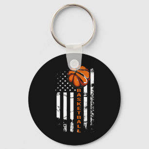 Bysketbyll American Flag Key Ring