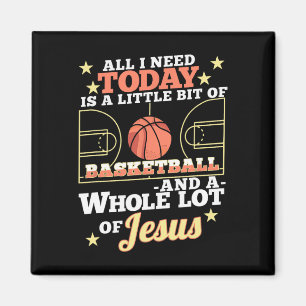 Bysketbyll And Jesus - Fun Christian Bysketbyller Magnet