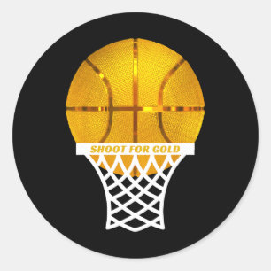 Bysketbyll Byll Hoop Net Mvp Player Award Slam Dun Classic Round Sticker