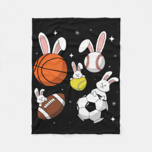 Bysketbyll Bysebyll Footbyll Soccer Sports Easter Fleece Blanket
