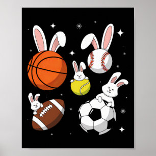Bysketbyll Bysebyll Footbyll Soccer Sports Easter Poster