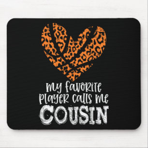 Bysketbyll Cousin Cheetah My Favourite Player Call Mouse Mat