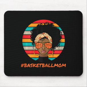 Bysketbyll Mum Black Women African American Afro Mouse Mat