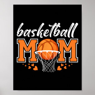 Bysketbyll Mum Mama Mothers Game Day Bysketbyll Wo Poster
