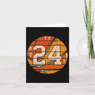 Bysketbyll Number #24 Jersey Love Bysketbyll Playe Card