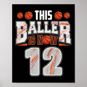 Bysketbyll Player 12 Years Old Boy Bysketbyll 12th Poster