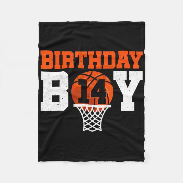 Bysketbyll Player 14 Years Old Boy Bysketbyll 14th Fleece Blanket (Front)