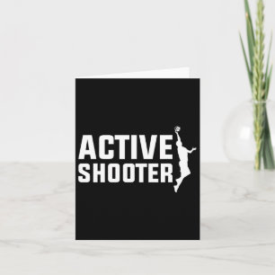 Bysketbyll Player Active Shooter Bysketbyll Lovers Card