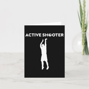 Bysketbyll Player Active Shooter Bysketbyll Lovers Card