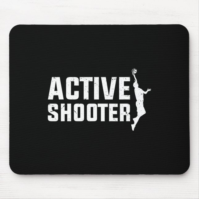 Bysketbyll Player Active Shooter Bysketbyll Lovers Mouse Mat (Front)