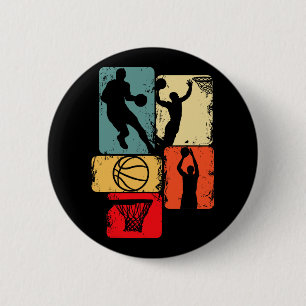 Bysketbyll Player Boys Kids Men 1 6 Cm Round Badge