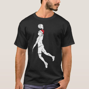 Bysketbyll Player Dunk Christmas Pajama Cool Sport T-Shirt