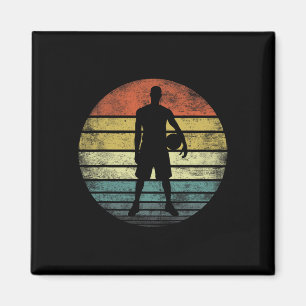 Bysketbyll Player Gifts Fun Retro Vintage Style Co Magnet