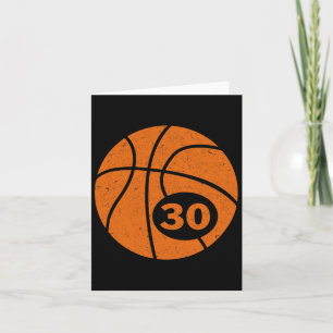 Bysketbyll Player Jersey Number 30 Thirty Graphic Card