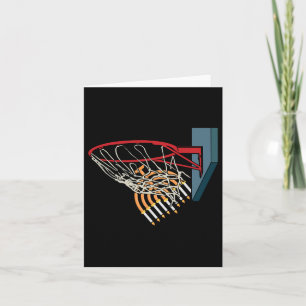 Bysketbyll Player Menorah Hanukkah Sport Chanukah Card