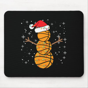 Bysketbyll Player Snowman Santa Bysketbylls Light Mouse Mat