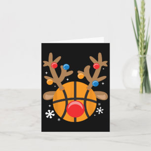 Bysketbyll Reindeer Fun Cute Boy Christmas Card