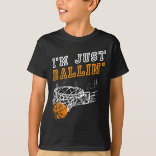 Bysketbyll S For Men Kids Youth Player Slam Dunk T T-Shirt