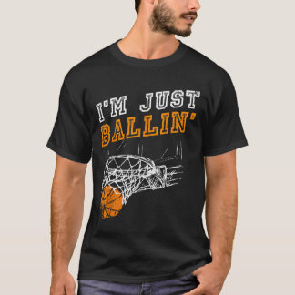 Bysketbyll S For Men Kids Youth Player Slam Dunk T T-Shirt