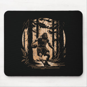Bysketbyll Sasquatch Vintage Bigfoot Dunking Bbyll Mouse Mat