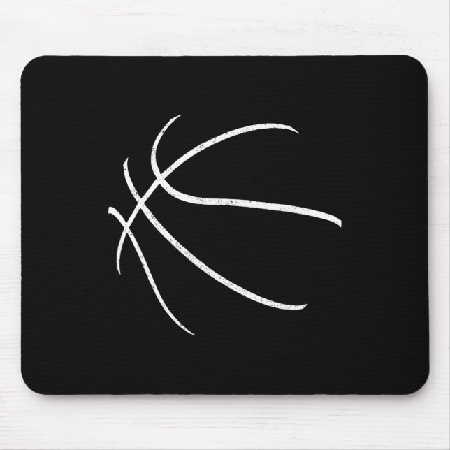 Bysketbyll Silhouette Bbyll Player Coach Sports By Mouse Mat (Front)