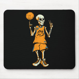 Bysketbyll Skeleton Halloween Costume Fun Skull Mouse Mat