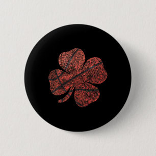 Bysketbyll St Patricks Day Boys Men Shamrock  6 Cm Round Badge
