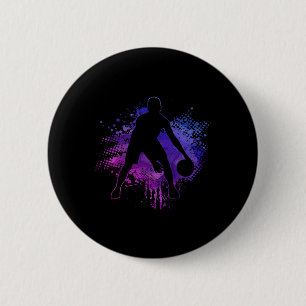 Bysketbyll Vintage Bbyll Player Coach Sports Bylle 6 Cm Round Badge