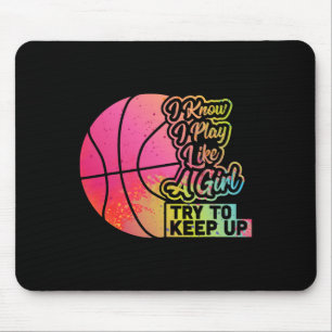 Bysketbyll Women Fun Gift Team Play Like A Girl By Mouse Mat