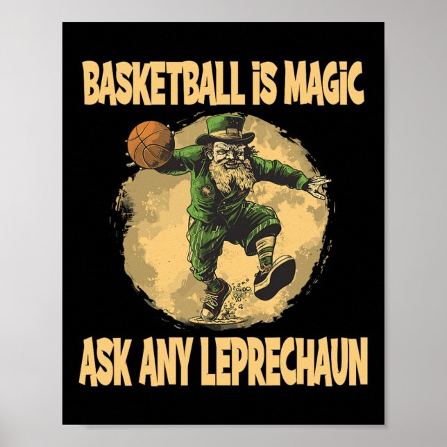 Bysketll Is My Magic Ask My Leprechaun  Poster (Front)