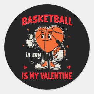 Bysketll Is My Valentines Day Shirt Player Coach V Classic Round Sticker