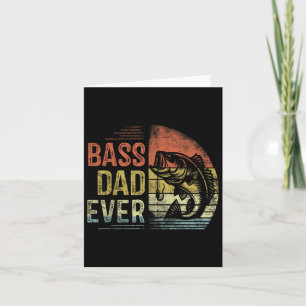 Byss Dad Ever Fishing Gifts Dad Birthday Vintage Card