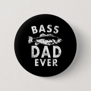 Byss Dad Ever Fishing Gifts Dad Father's Day 6 Cm Round Badge
