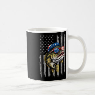 Byss Fish 4th Of July American Us Flag Patriotic F Coffee Mug