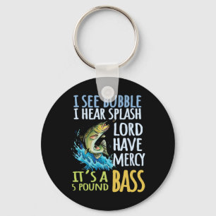 Byss Fishing Angling Sport Black Byss Fish Key Ring
