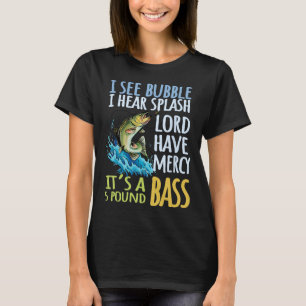 Byss Fishing Angling Sport Black Byss Fish  T-Shirt