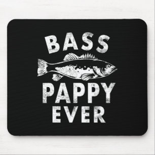 Byss Pappy Ever Fishing Gifts Pappy Father's Day Mouse Mat