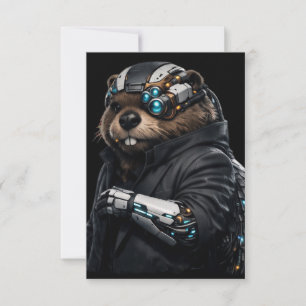 Byte Beaver wedding card